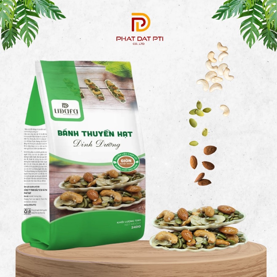 Bánh Thuyền Hạt Dinh Dưỡng LIDAFA 240GR Bánh Thuyền Hạt Dinh Dưỡng LIDAFA 240GR