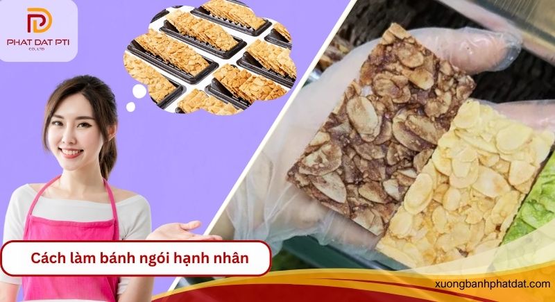 Cách làm bánh ngói hạnh nhân