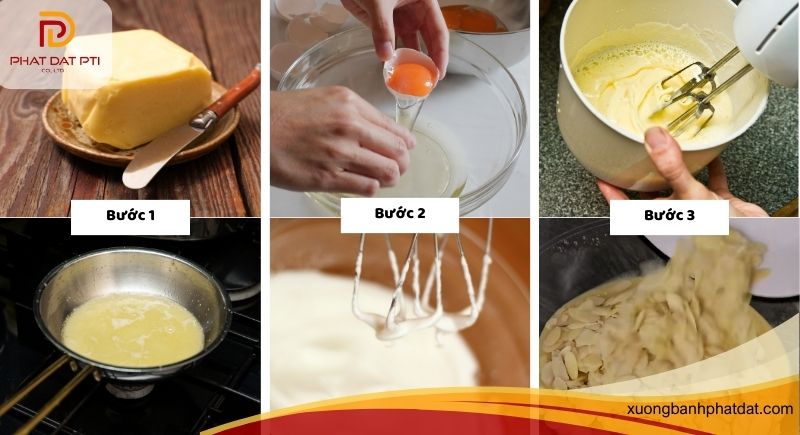 Trộn bột bánh ngói hạnh nhân keto