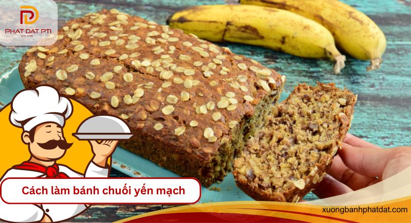 cách làm bánh chuối yến mạch