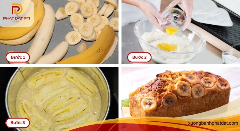 Cach lam banh chuoi yen mach bang noi chien khong dau