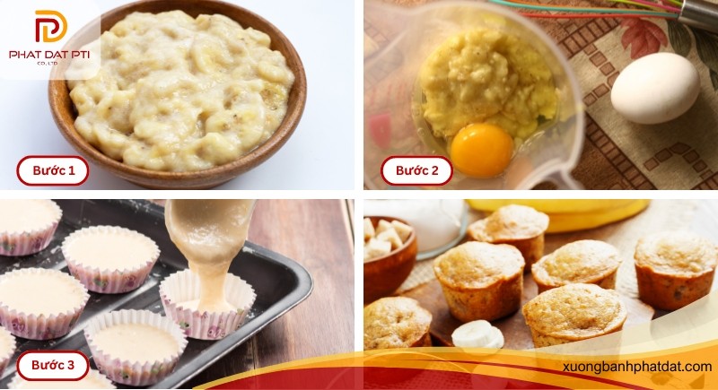 Cach lam banh chuoi yen mach pho mai sua tuoi