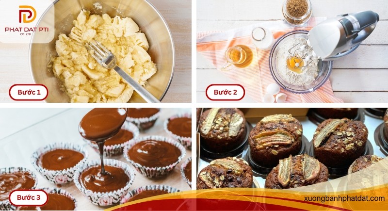 Cach lam banh chuoi yen mach vi tiramisu