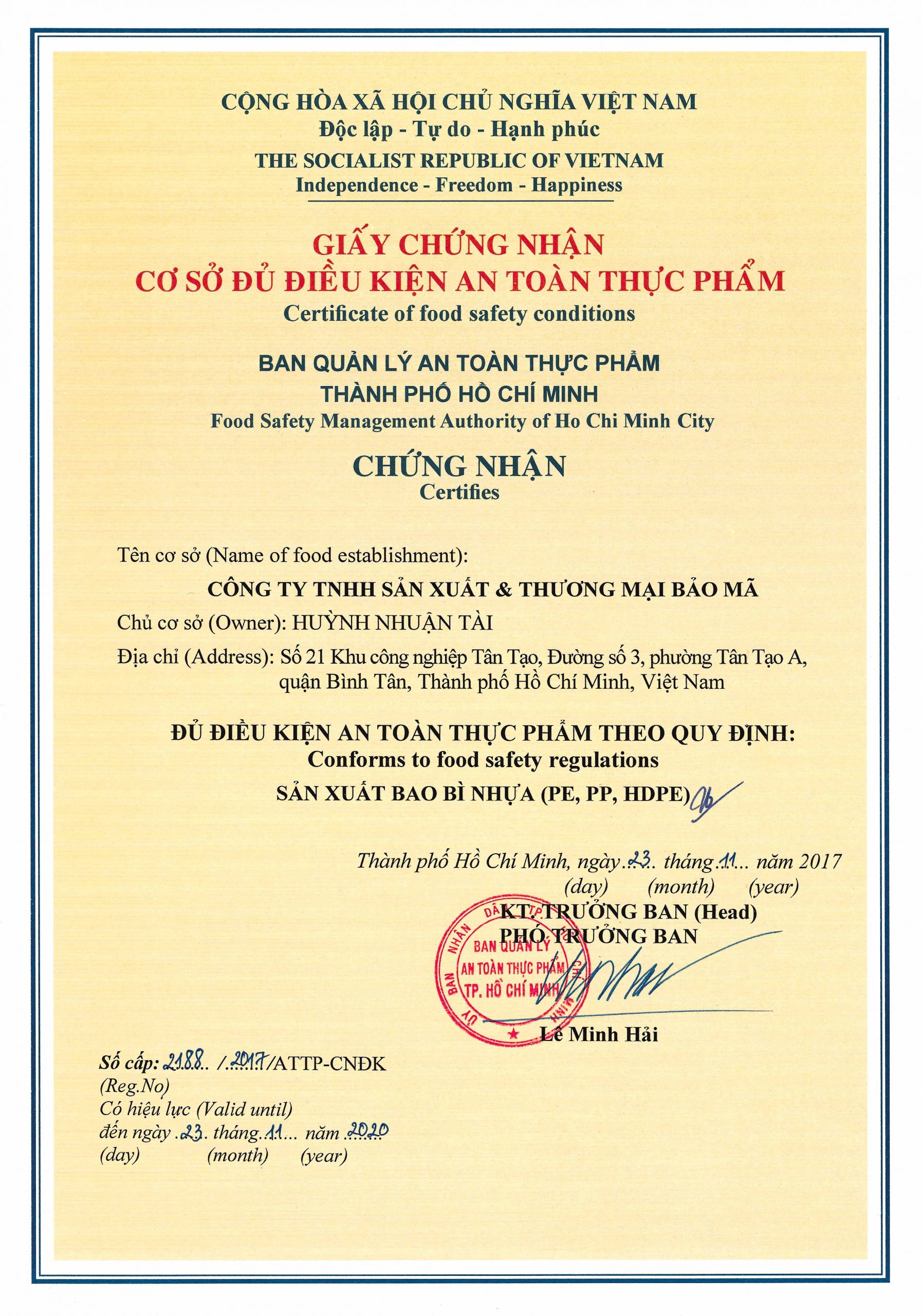 Giấy chứng nhận