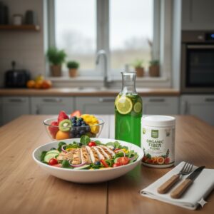 Kết hợp thực phẩm chức năng thay thế chất xơ và thực phẩm tự nhiên trong chế độ ăn hàng ngày