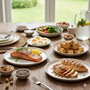 Nguồn đạm lành mạnh giúp no lâu và hỗ trợ giảm cân hiệu quả.