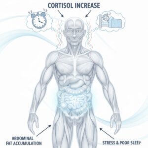 Cortisol gây tích mỡ bụng dưới như thế nào