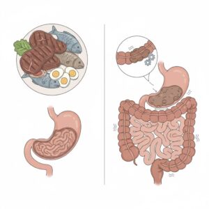 Ăn nhiều protein khi giảm cân nhưng thiếu chất xơ dễ gây táo bón