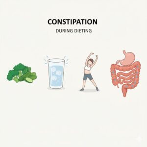 Cách khắc phục táo bón khi giảm cân bằng chất xơ nước và vận động