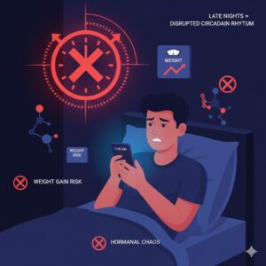 mối liên hệ giữa giấc ngủ và cân nặng