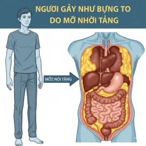 Người gầy nhưng vẫn có mỡ nội tạng cao trong ổ bụng