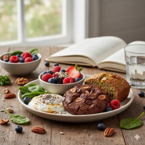 thực phẩm giúp ổn định insulin bánh healthy ít đường