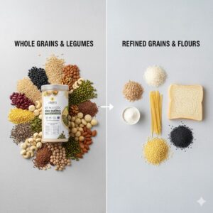 So sánh ngũ cốc nguyên hạt và ngũ cốc tinh chế