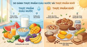Thành phần thực phẩm giàu nước và khô ảnh hưởng đến hạn sử dụng