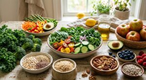 Vitamin tự nhiên từ rau củ trái cây và thực phẩm nguyên chất