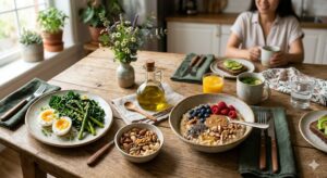 các nhóm thực phẩm giúp no lâu như protein chất xơ và chất béo tốt